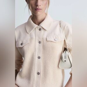 Mango Combined Knitwear Jacket